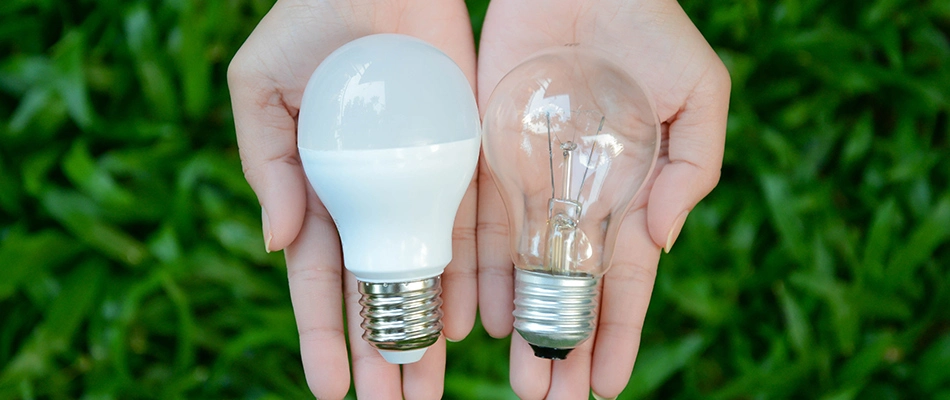 Two types of bulbs in Paradise Valley, AZ.